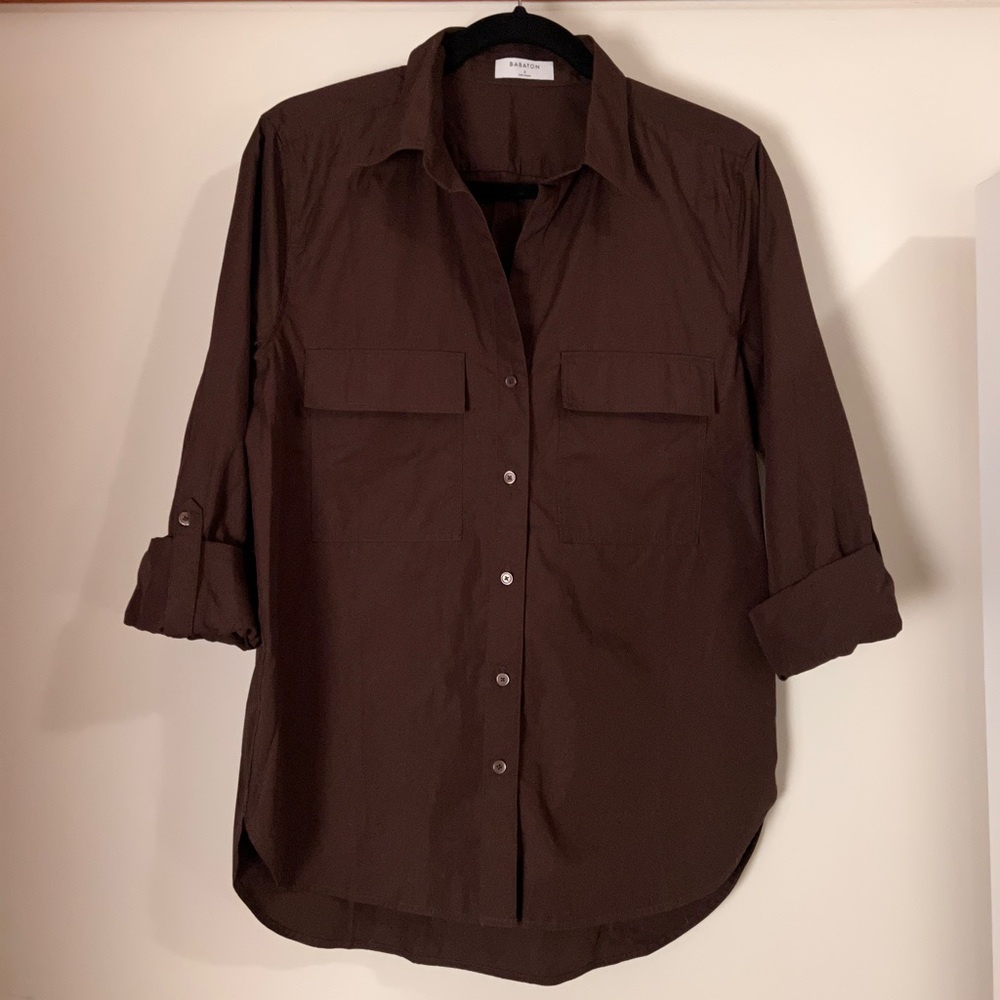 Atritzia Babaton Poplin Utility Shirt